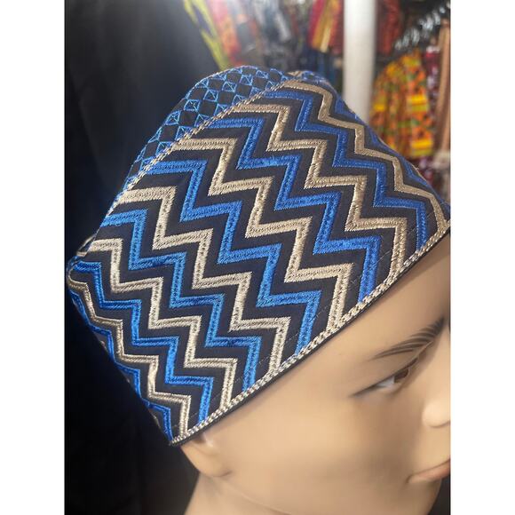 African Men's Wedding Hat, Men's all Parties Hat men kufi African kufi hat - Picture 1 of 4